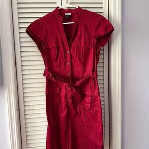 H&M Red Dress with Tie Waist